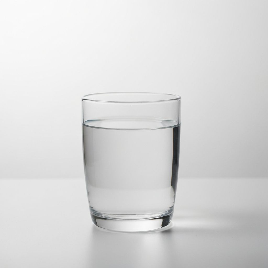 Glass of clean water representing proper hydration